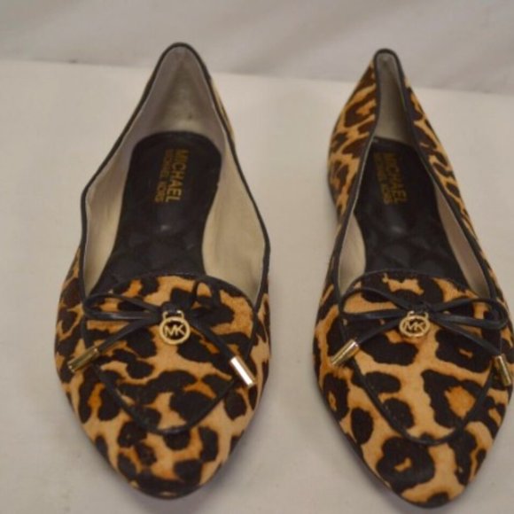 Michael Kors Leopard Flats NWOT - Picture 1 of 6